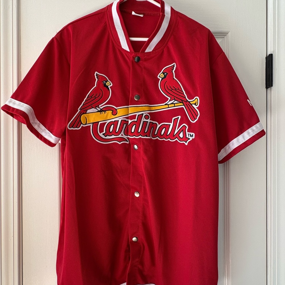 Cardinals Red Button-Up Jersey